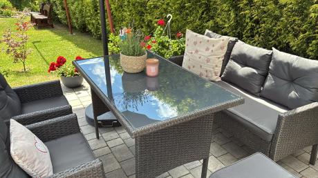 Zestaw mebli ogrodowych z technorattanu z sofą 140cm i fotelami Torino Dining antracyt