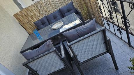 Zestaw mebli ogrodowych z technorattanu z sofą 140cm i fotelami Torino Dining antracyt