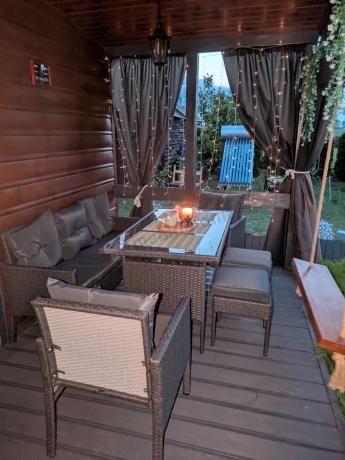 Zestaw mebli ogrodowych z technorattanu z sofą 140cm i fotelami Torino Dining antracyt