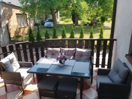 Zestaw mebli ogrodowych z technorattanu z sofą 140cm i fotelami Torino Dining antracyt