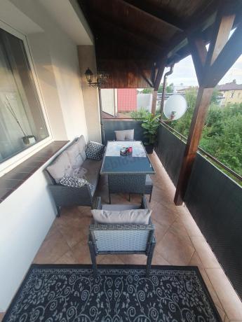 Zestaw mebli ogrodowych z technorattanu z sofą 140cm i fotelami Torino Dining antracyt