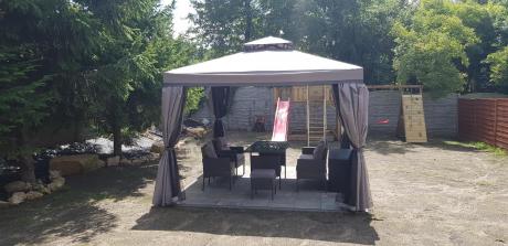 Zestaw mebli ogrodowych z technorattanu z sofą 140cm i fotelami Torino Dining antracyt
