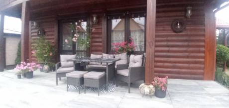Zestaw mebli ogrodowych z technorattanu z sofą 140cm i fotelami Torino Dining antracyt