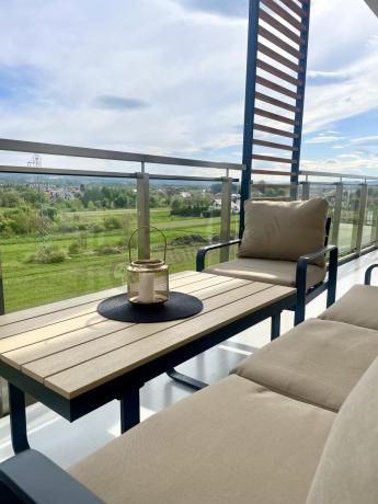 Zestaw mebli tarasowych - sofa 175cm, 2 fotele, stolik kawowy - Panaon Dining WB