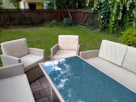Zestaw mebli technorattanowych z 2 sofami Cofete Grande – Natural