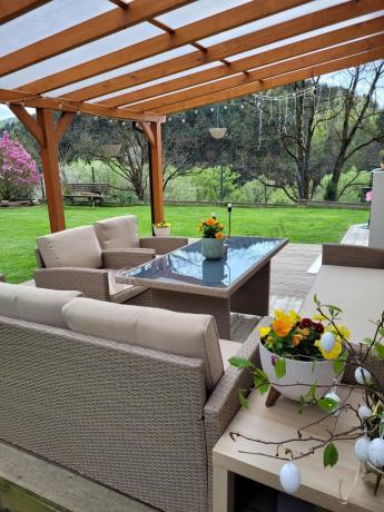 Zestaw mebli technorattanowych z 2 sofami Cofete Grande – Natural