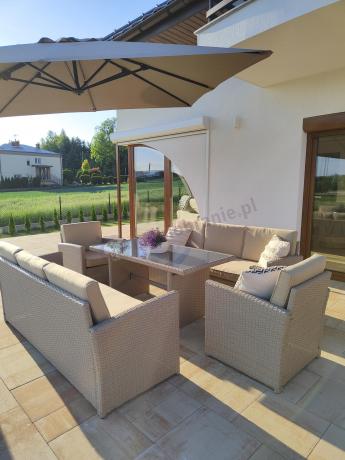 Zestaw mebli technorattanowych z 2 sofami Cofete Grande – Natural