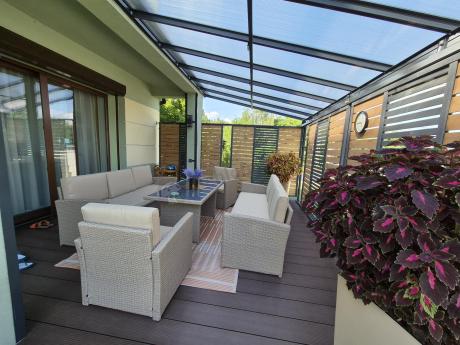 Zestaw mebli technorattanowych z 2 sofami Cofete Grande – Natural