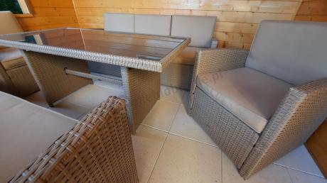 Zestaw mebli technorattanowych z 2 sofami Cofete Grande – Natural