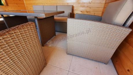 Zestaw mebli technorattanowych z 2 sofami Cofete Grande – Natural