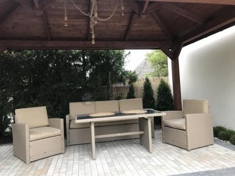 Zestaw mebli technorattanowych z 2 sofami Cofete Grande – Natural