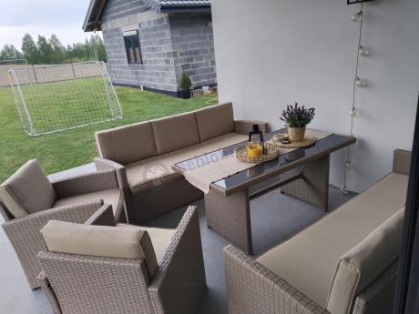 Zestaw mebli technorattanowych z 2 sofami Cofete Grande – Natural