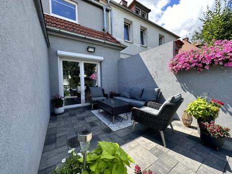 Zestaw mebli technorattanowych z sofą 184cm Cioso - Antracyt