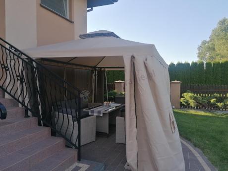 Zestaw mebli technorattanowych z sofami i wysokim stołem Cofete Grande – Grey