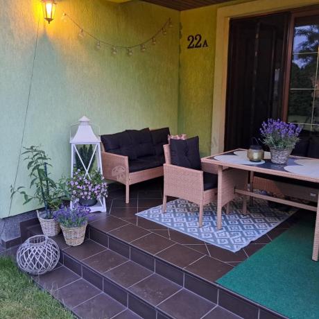 Zestaw mebli z technorattanu na taras Torino Grande – Naturalne, boho