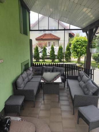 Zestaw narożnik ogrodowy z wysokim stołem Perata Corner – Anthracite