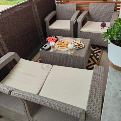 Zestaw ogrodowy Corfu Set Cappuccino Keter Curver