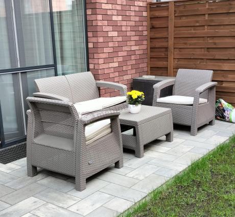 Zestaw ogrodowy Corfu Set Cappuccino Keter Curver