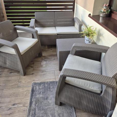 Zestaw ogrodowy Corfu Set Cappuccino Keter Curver