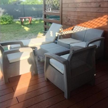 Zestaw ogrodowy Corfu Set Cappuccino Keter Curver