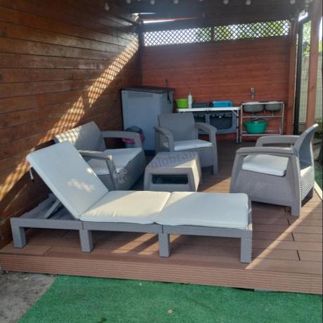 Zestaw ogrodowy Corfu Set Cappuccino Keter Curver
