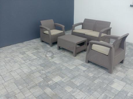 Zestaw ogrodowy Corfu Set Cappuccino Keter Curver