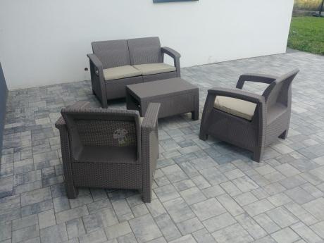 Zestaw ogrodowy Corfu Set Cappuccino Keter Curver