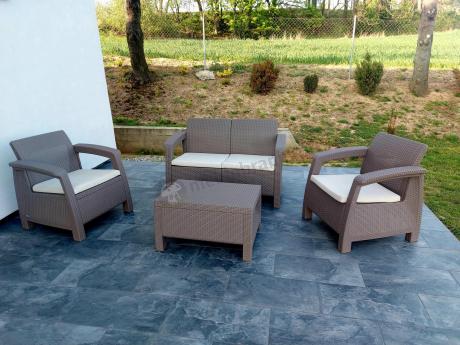 Zestaw ogrodowy Corfu Set Cappuccino Keter Curver