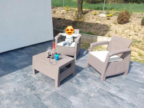 Zestaw ogrodowy Corfu Set Cappuccino Keter Curver