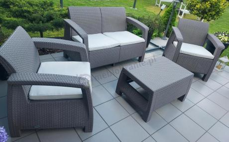 Zestaw ogrodowy Corfu Set Cappuccino Keter Curver