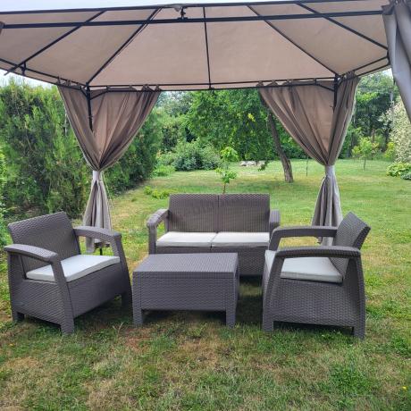 Zestaw ogrodowy Corfu Set Cappuccino Keter Curver