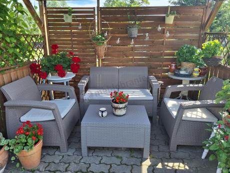 Zestaw ogrodowy Corfu Set Cappuccino Keter Curver