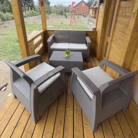 Zestaw ogrodowy Corfu Set Cappuccino Keter Curver