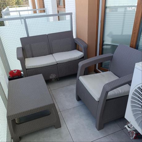 Zestaw ogrodowy Corfu Set Cappuccino Keter Curver