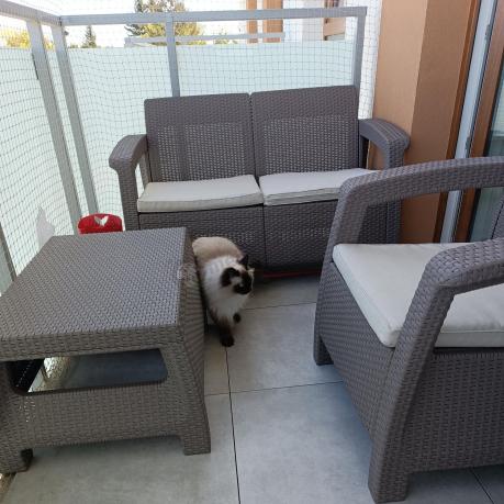 Zestaw ogrodowy Corfu Set Cappuccino Keter Curver