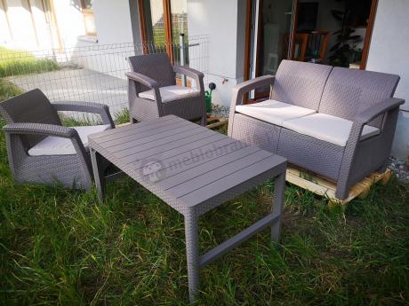 Zestaw ogrodowy Corfu Set Lyon Cappuccino Keter Curver