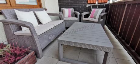 Zestaw ogrodowy Corfu Set Lyon Cappuccino Keter Curver