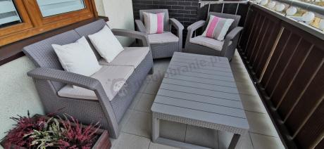 Zestaw ogrodowy Corfu Set Lyon Cappuccino Keter Curver