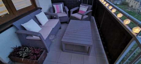 Zestaw ogrodowy Corfu Set Lyon Cappuccino Keter Curver