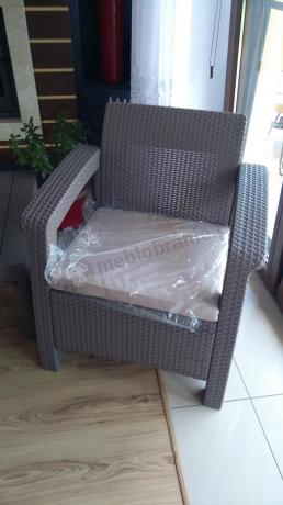 Zestaw ogrodowy Corfu Set Lyon Cappuccino Keter Curver