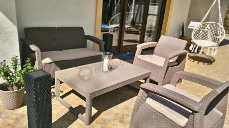 Zestaw ogrodowy Corfu Set Lyon Cappuccino Keter Curver