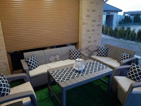 Zestaw ogrodowy Corfu Set Lyon Cappuccino Keter Curver