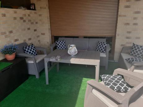 Zestaw ogrodowy Corfu Set Lyon Cappuccino Keter Curver