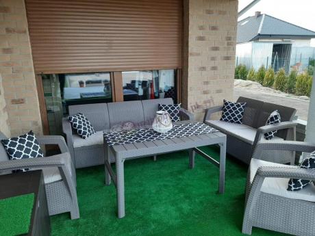 Zestaw ogrodowy Corfu Set Lyon Cappuccino Keter Curver