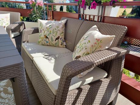 Zestaw ogrodowy Corfu Set Lyon Cappuccino Keter Curver