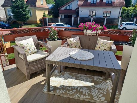 Zestaw ogrodowy Corfu Set Lyon Cappuccino Keter Curver