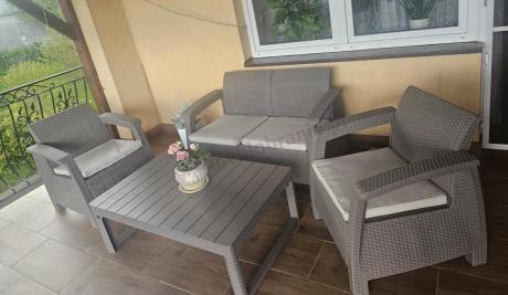 Zestaw ogrodowy Corfu Set Lyon Cappuccino Keter Curver