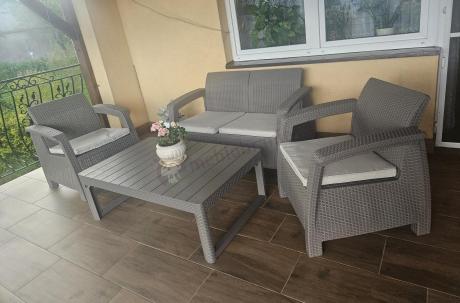 Zestaw ogrodowy Corfu Set Lyon Cappuccino Keter Curver