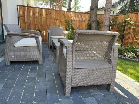 Zestaw ogrodowy Corfu Set Lyon Cappuccino Keter Curver