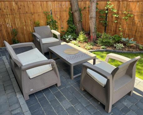 Zestaw ogrodowy Corfu Set Lyon Cappuccino Keter Curver